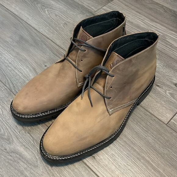 Johnston & Murphy Kipton Chukka Brown Oiled Full Grain Boots Size 13 main image 7